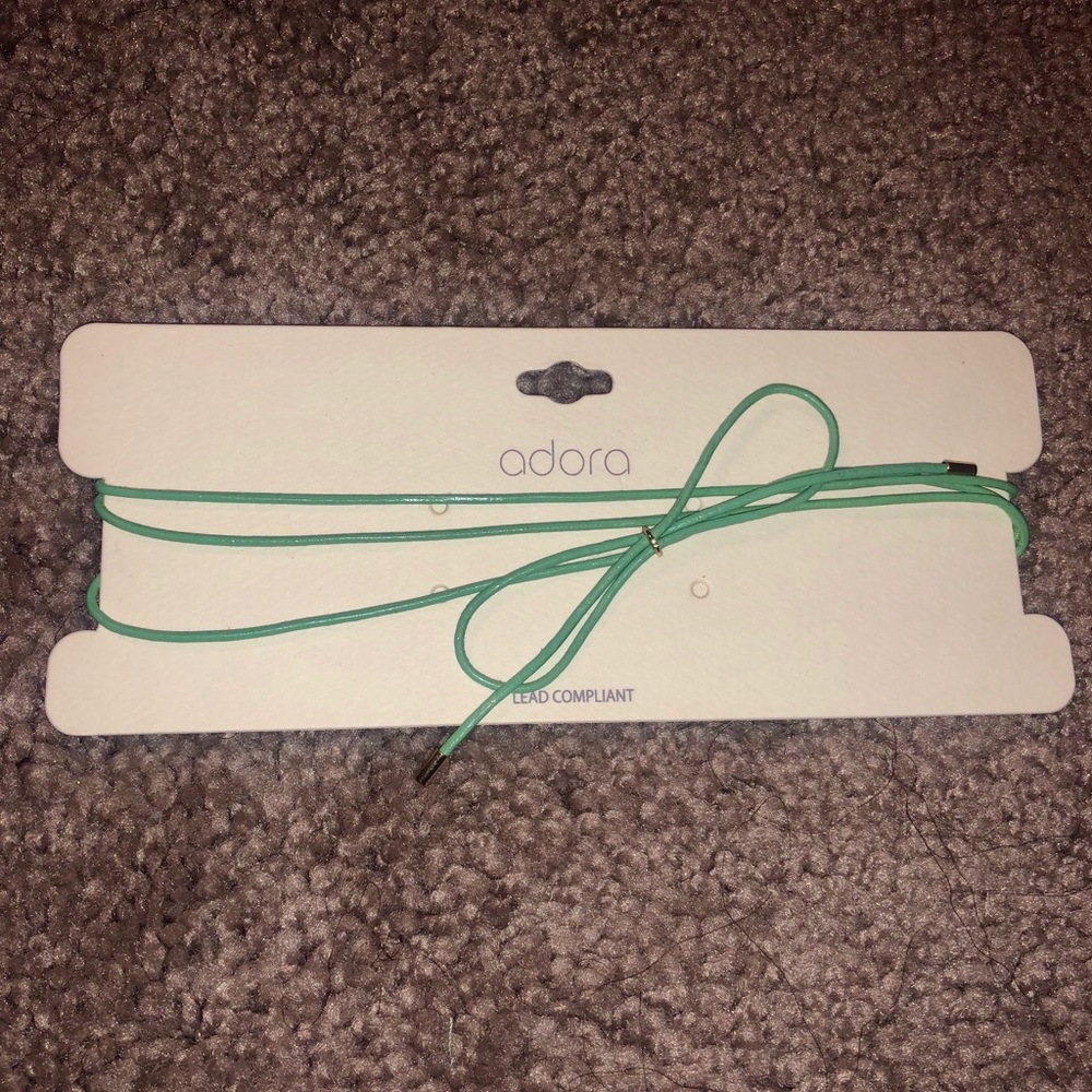 Mint green choker